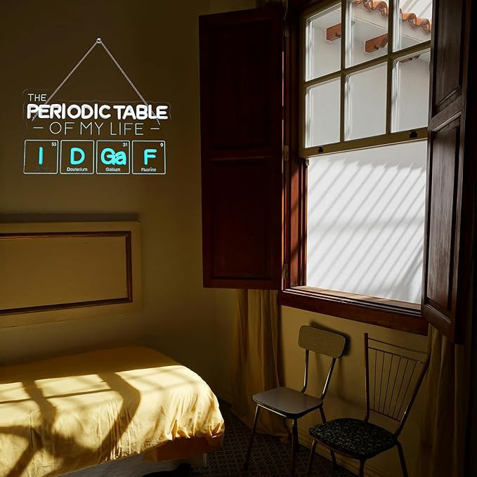 The Periodic Table of My Life Neon Sign, Dimmable Science-Themed Neon Light - Image 2