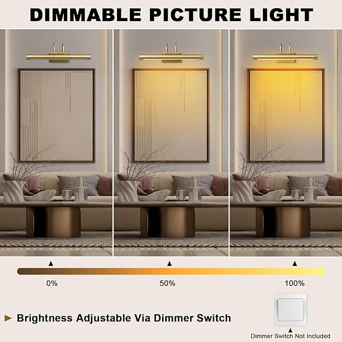 Picture Light, Art Lights Wall Sconce Hard-Wired, Artwork Poster, Photo Display - Image 7