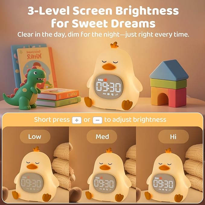 Sleepy Duck Alarm Clock with Night Light - Image 6