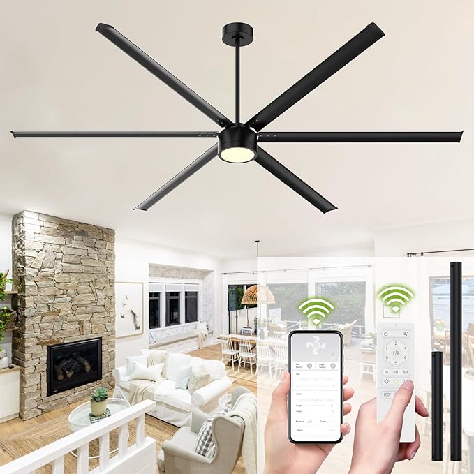 96 Inch Industrial Ceiling Fan by StayCoolShineBright