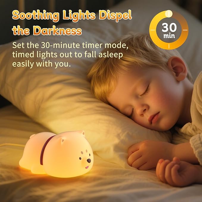 Cute Puppy Night Light for Baby Kids - Image 2
