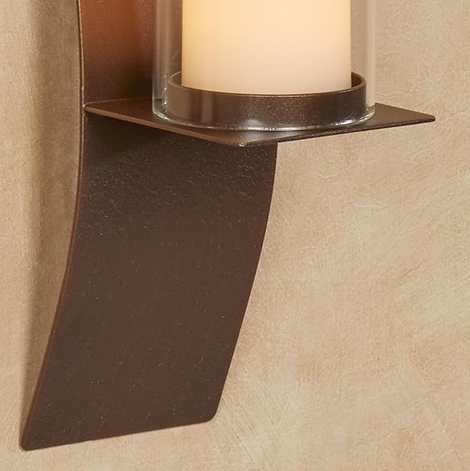 Sinuous Wall Sconce Pair Rich Bronze - Image 4