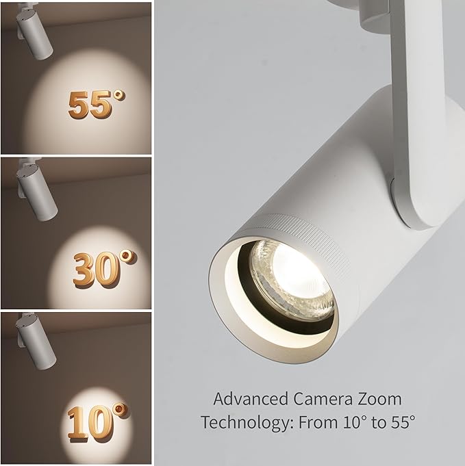Aisilan 4 Pack LED Zoomable Ceiling Spotlight 12W Dimmable Adjustable Beam - Image 2