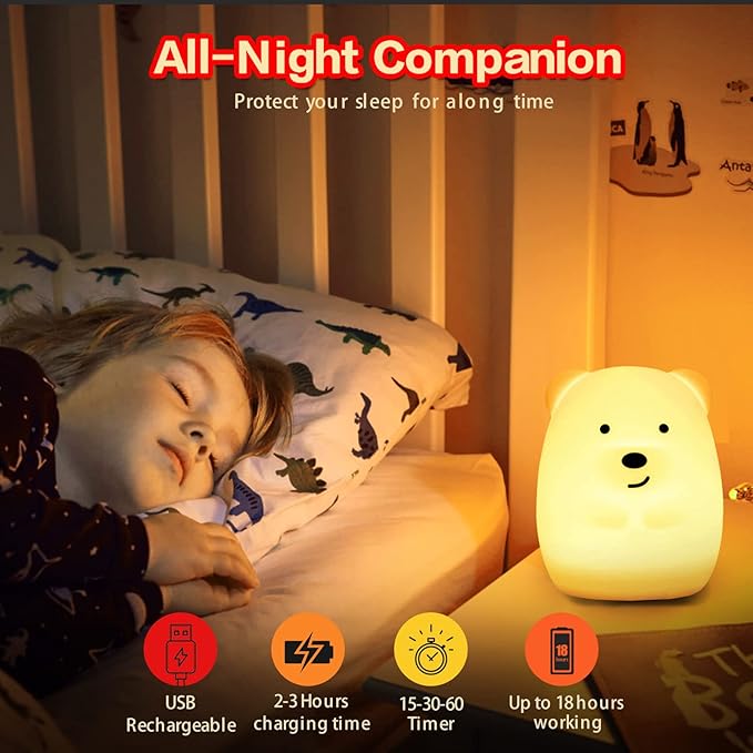 WHA&DARREN Large Owl Night Light - Image 6