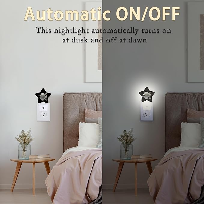 White Swan Night Lights Plug in Wall Lamp Smart Dusk to Dawn Sensor - Image 4