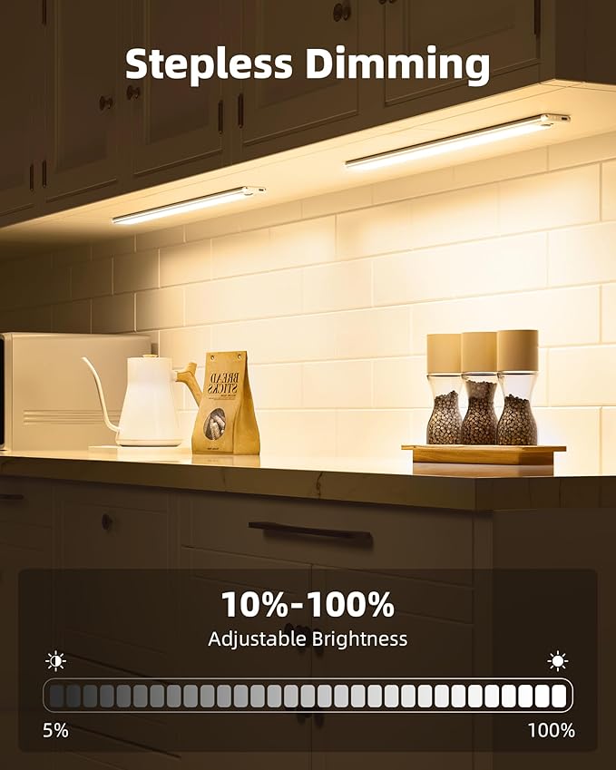 EZVALO Under Cabinet Lights, 14.5i'' Motion Sensor Light Indoor Dimmable - Image 4