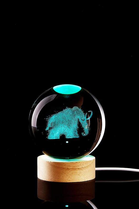 Large Elephant Crystal Ball Night Light - Image 7