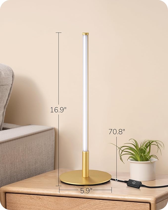 EDISHINE Upgraded LED Table Lamp Set of 2, Stepless Dimmable Bedside Lamps - Image 7