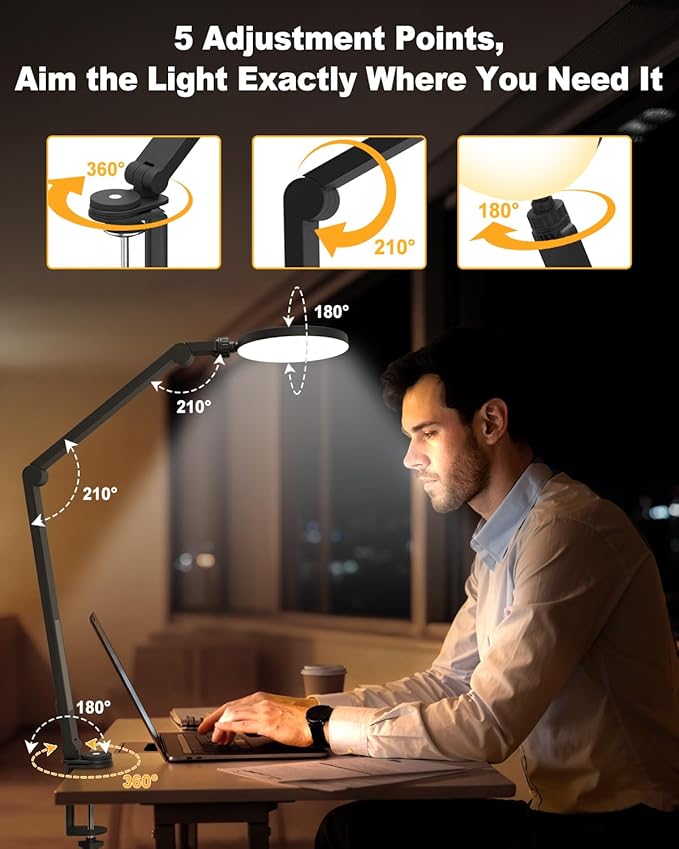 Desk Lamp, ZAPLIT 10W LED Desk Light - Image 5