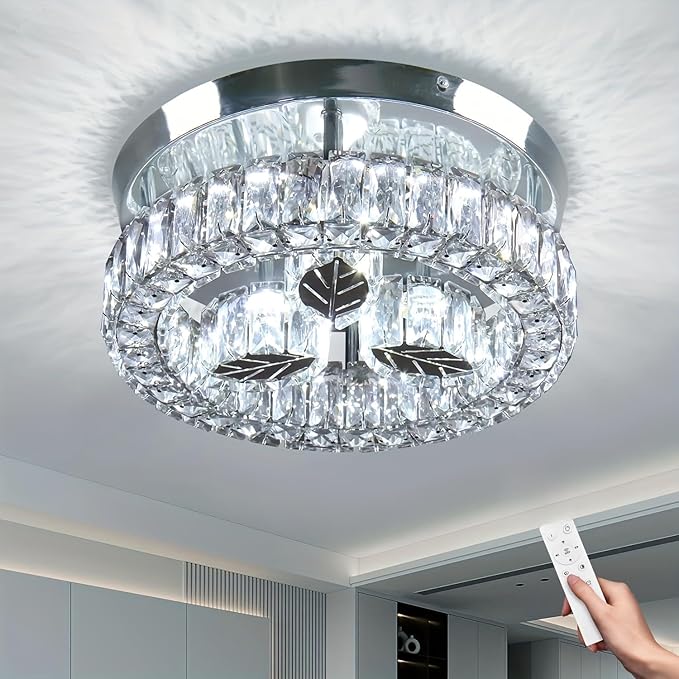 Finktonglan 10.6" LED Crystal Chandelier by Finktonglan