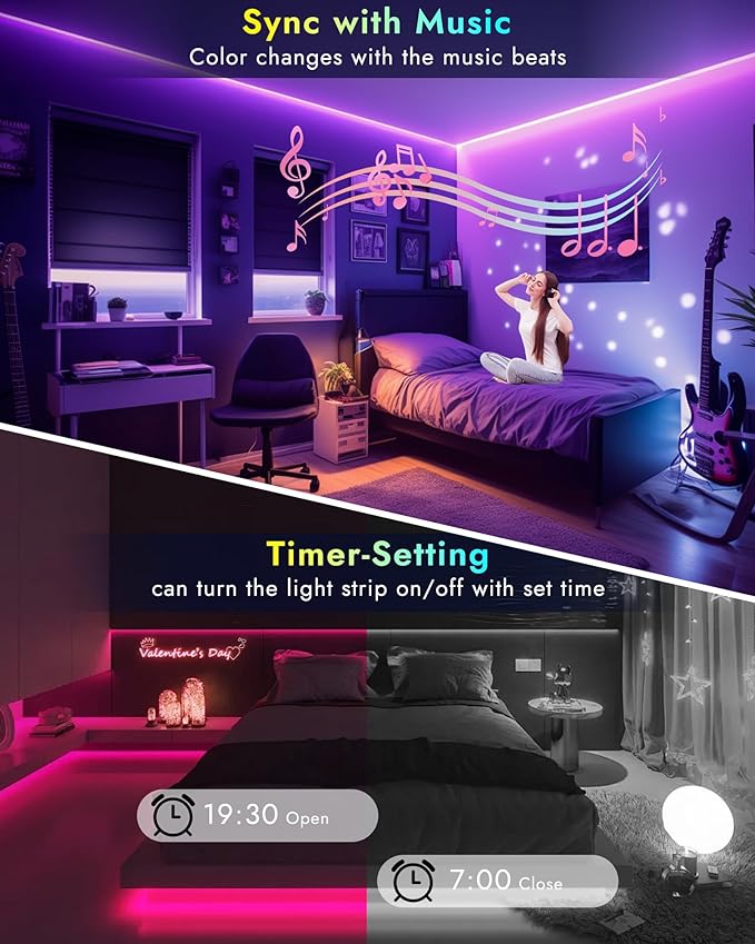 INDARUN RGBW COB Led Light Strip 32.8FT/10M, 12mm Flexible Led Tape Light - Image 5