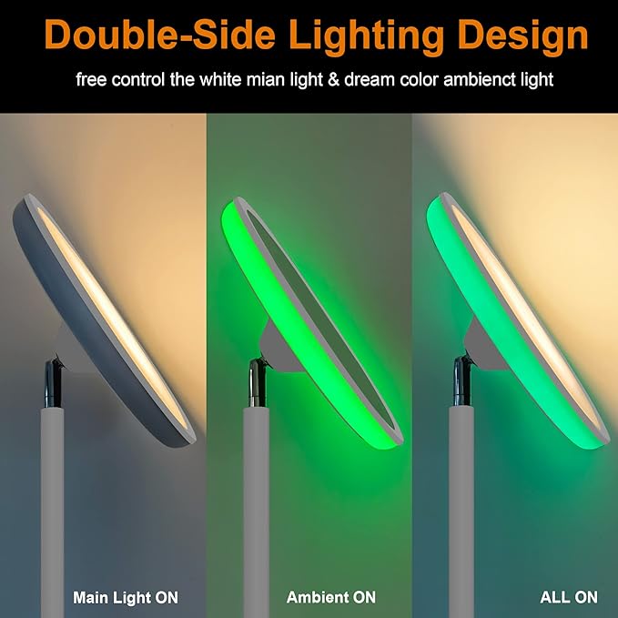 Bright Floor Lamp, 42W 3700LM LED Torchiere Floor Lamps - Image 2