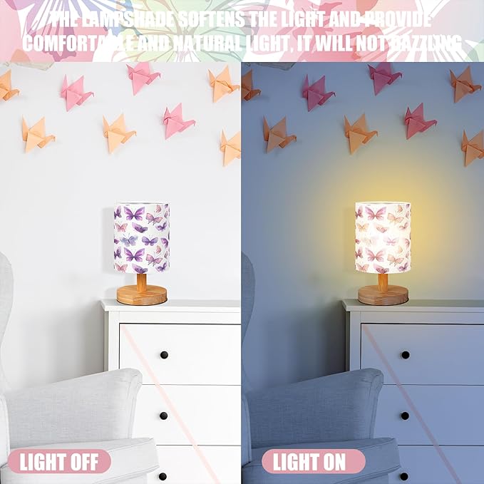 VIHOSE Butterfly Kids Table Lamp - Image 3