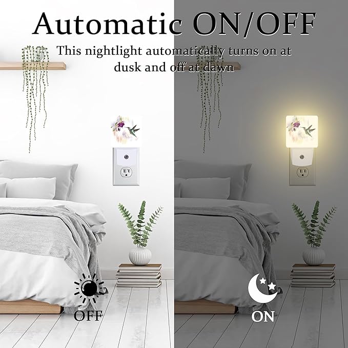 Hummingbird Flowers Night Light - Image 6