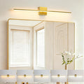 Modern Bathroom Vanity Light 32 Inch, 20W Brushed Brass Bathroom Light Fixture by fengkiop