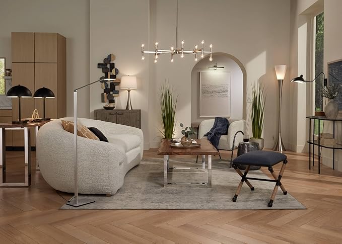 Possini Euro Design Piazza Modern Chic Torchiere Floor Lamp Standing 72 1/2" - Image 7