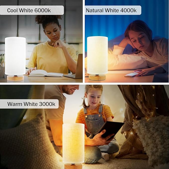 3-Color Adjustable Bedside Table Lamp - Image 4