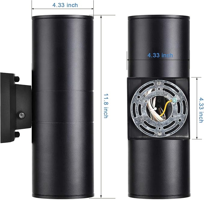 Dusk to Dawn Outdoor Lighting, Up and Down Lights Outdoor Wall Sconce - Image 3