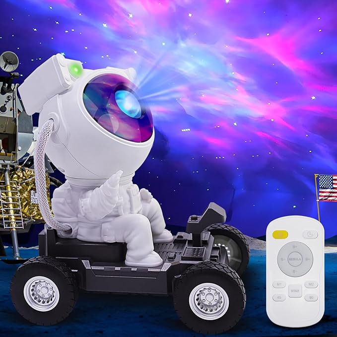 Astronaut Space Man Buddy Projector, 360° Star Projector Galaxy Nebula Light by 2win2buy