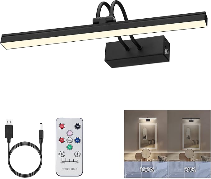 FUNCHDAY Picture Light Rechargeable, Wireless Picture Lights by FUNCHDAY