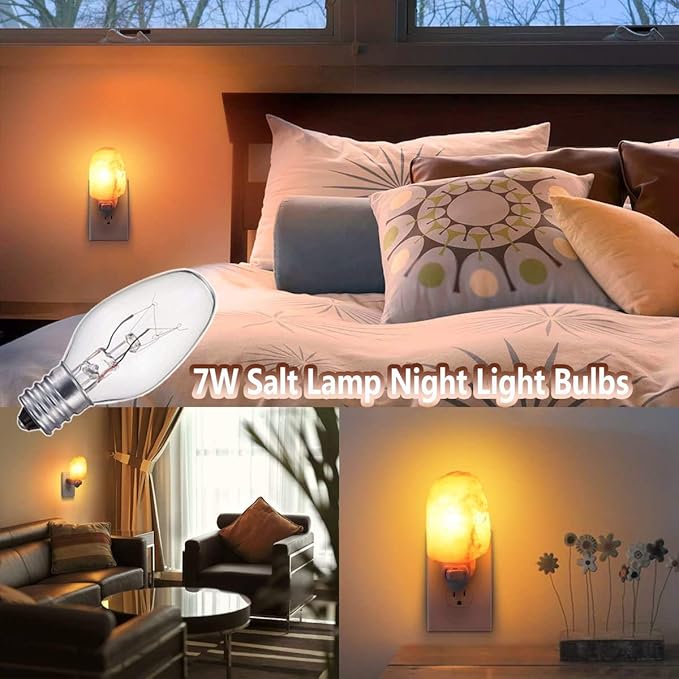 7 Watt Night Light Bulbs and Salt Lamps Replacement Bulbs, C7/7 Watt/120 V/45 - Image 5