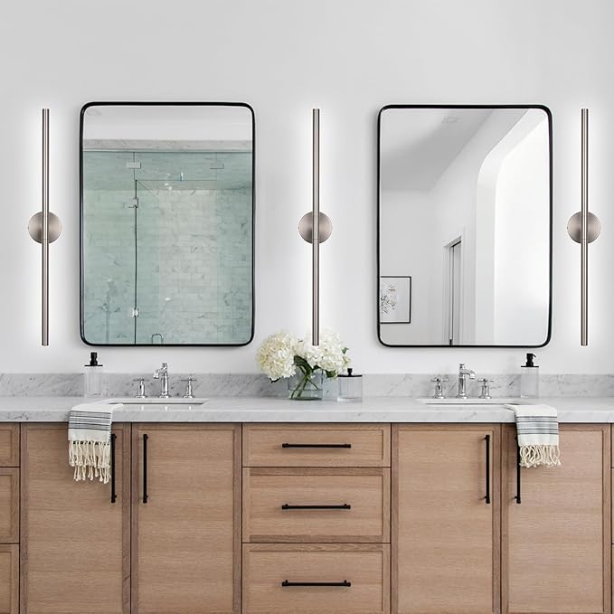 BONLICHT 40 inch Modern Brushed Nickel Vanity Light - Image 2