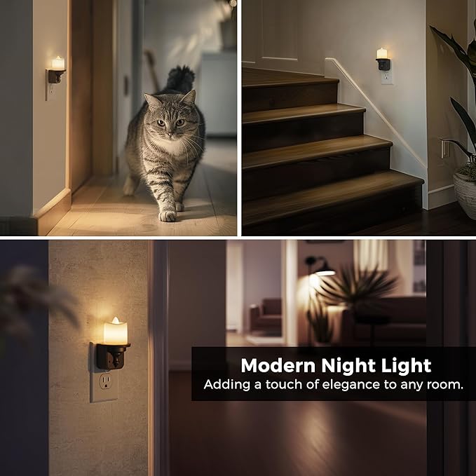 L LOHAS LED Candle Night Light, Dimmable Night Lights Plug into Wall, Dusk to - Image 6