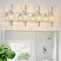 Modern Crystal Bathroom Vanity Lights Fixtures Over Mirror Chrome Vintage by LBSQJ