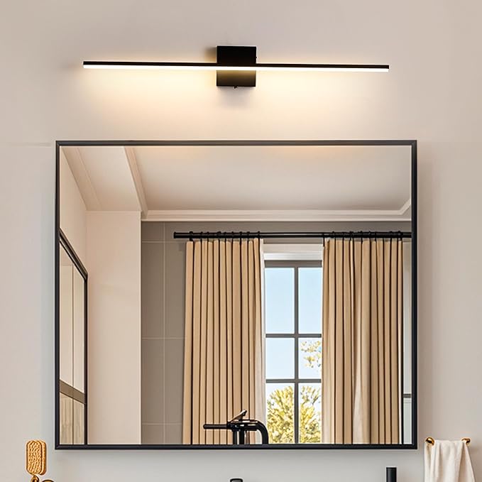 Modern Bathroom Vanity Light 32 Inch, 20W Black Bathroom Light Fixture Over - Image 3