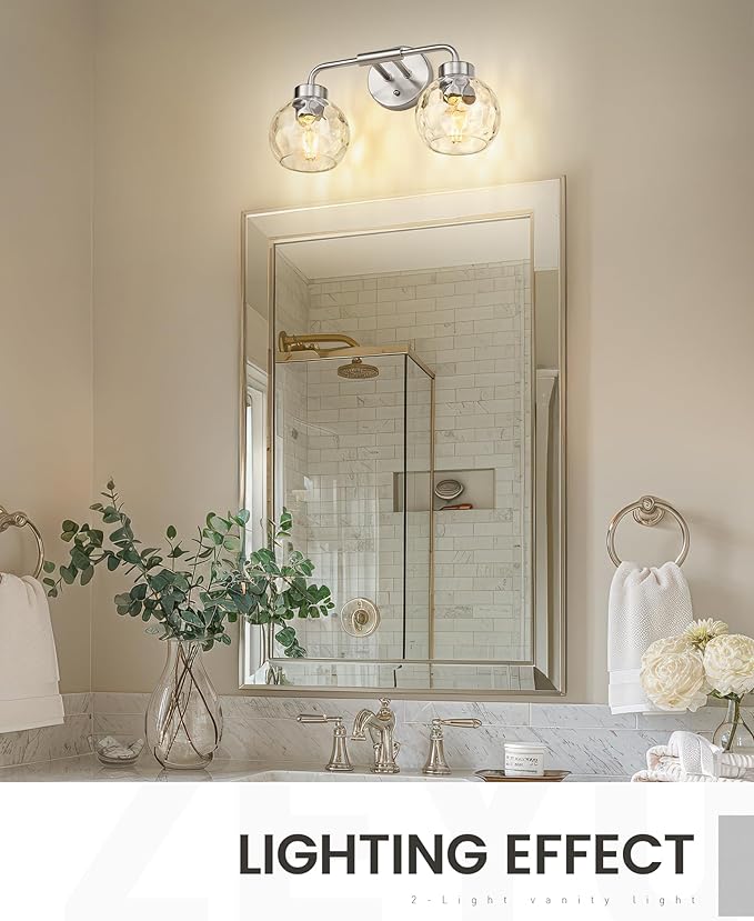 zeyu 16 Inch Bathroom Light Fixtures, 2-Light Vanity Bath Light - Image 5