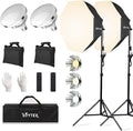 Skytex Octa Softbox Lighting Kit, Skytex 20x28in Octa Soft Box|135W 2700-6400K by skytex