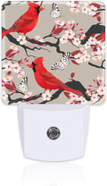 Red Cardinal with Cherry Blossoms Night Light by sndheke