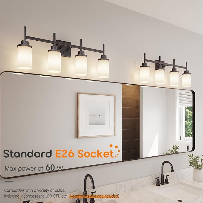 Bathroom Light Fixtures 4-Light Bathrom Vanity Lightings - Image 3