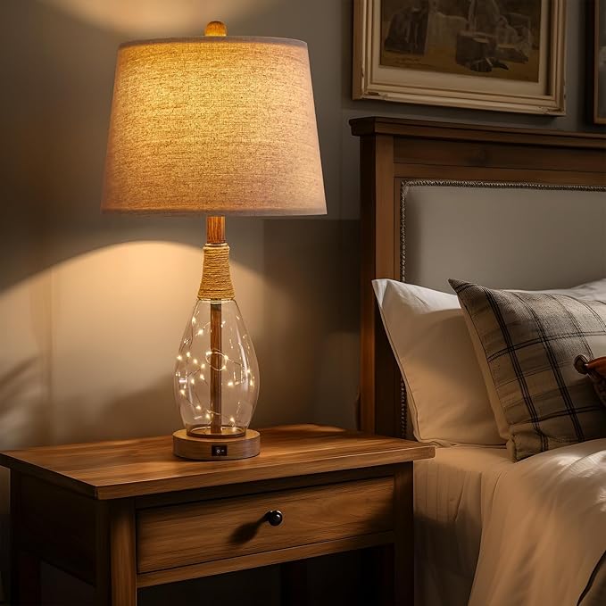 OYEARS Bedside Table Lamps Set of 2 - Image 7
