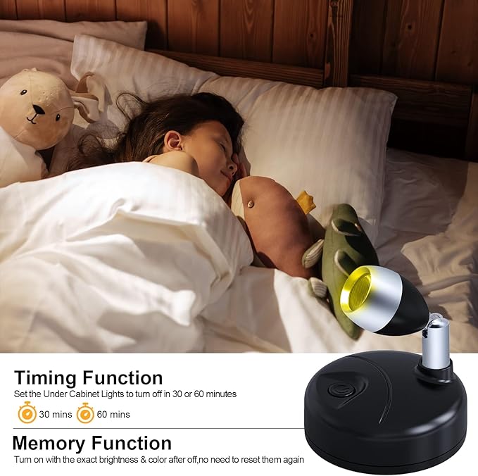 LED Battery Operated Spotlight RGBW Small Spot Lights Indoor - Image 5