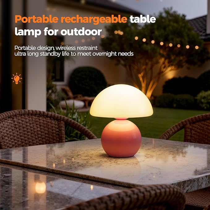 NIORSUN Mushroom Lamp Table Lamp - Image 7