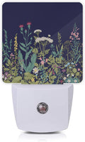 Herbs and Wild Flowers Night Light, Night Lights Plug into Wall 0.5W Sleep by Oeaskly