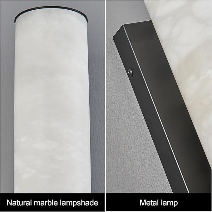 LMQNINE Natural Alabaster Wall Sconces Set of Two Spanish Marble Wall Light - Image 9
