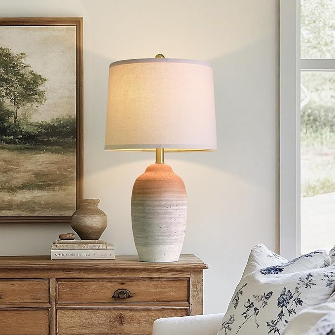 24.5" Vintage Ceramic Table Lamp - Image 5