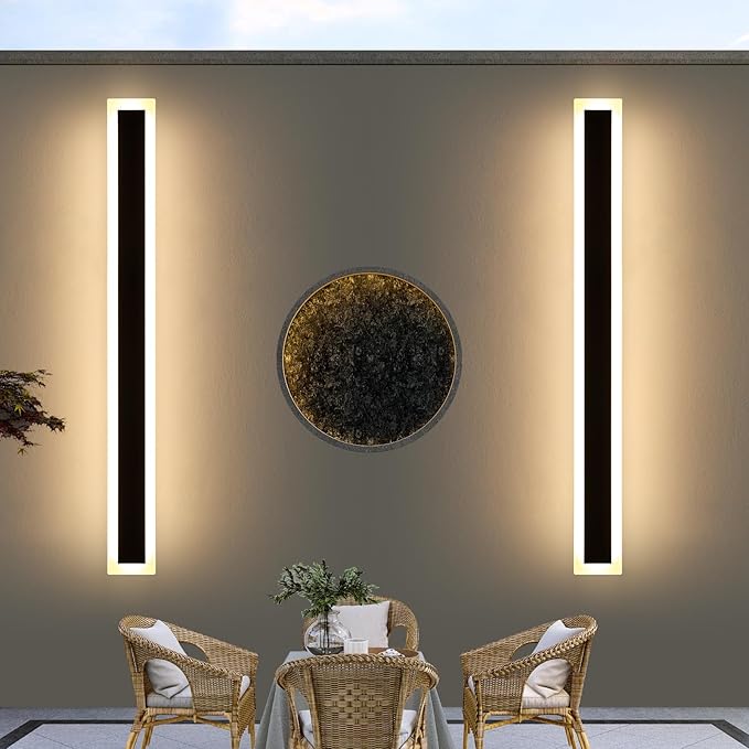 Upgrade Widened 2 Pack LED Outdoor Wall Lights, 57inch Modern Lighting Fixture - Image 6