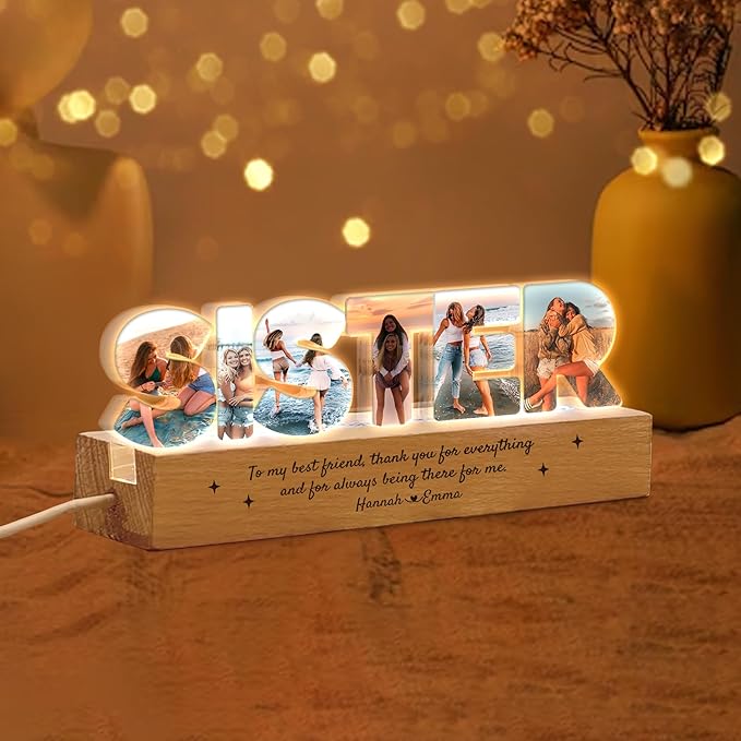 Personalized Photo Collage LED Night Light - Image 4