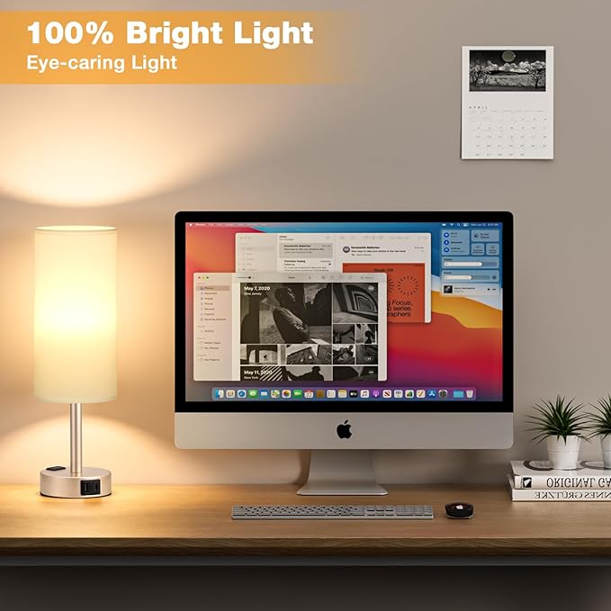 Touch Bedside Table Lamps Set - Image 5