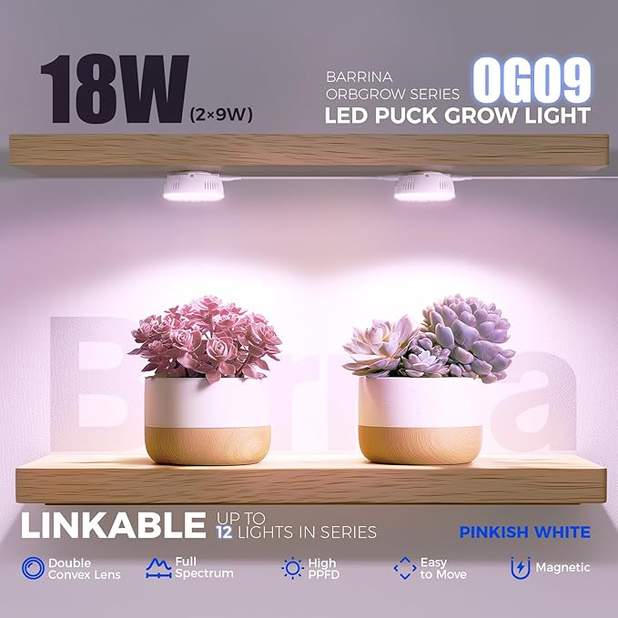 Barrina Orbgrow OG09 Puck LED Grow Light, Plant Lights - Image 2