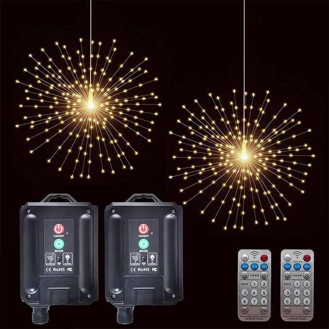 2 Pack Starburst Sphere Lights by PXBNIUYA