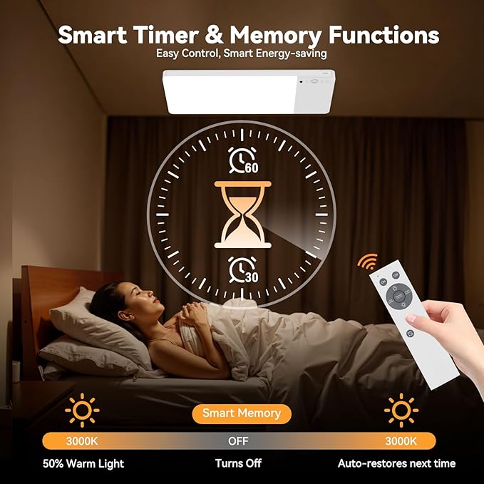 12000mAh Battery Operated Ceiling Light - Image 5