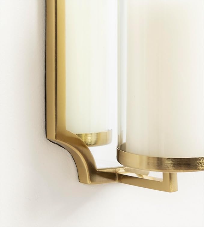 Kate and Laurel Ciel Glam Mirrored Wall Sconce; 6 x 5 x 16; Gold; Modern - Image 5