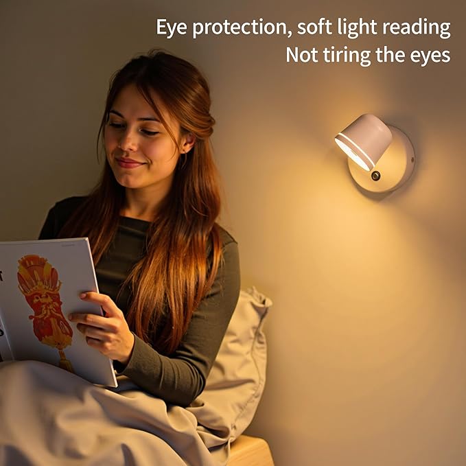 Aisilan Wall Sconce, Hardwired Touch Dimmable Wall Light - Image 8