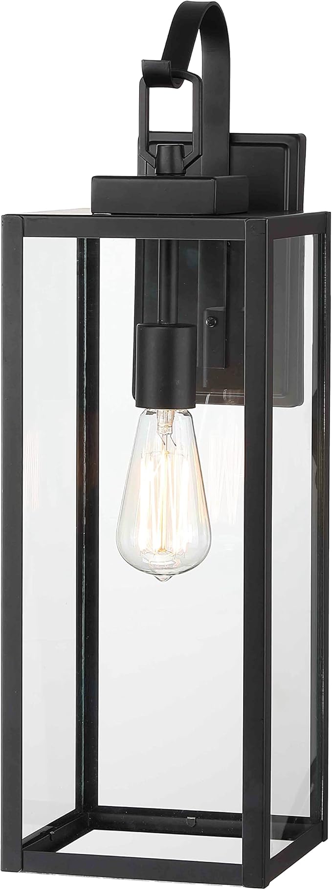 Pia Ricco Extra Large Size Outdoor Wall Lights, 22.5 Inch Matte Black Oversized by PiaRicco