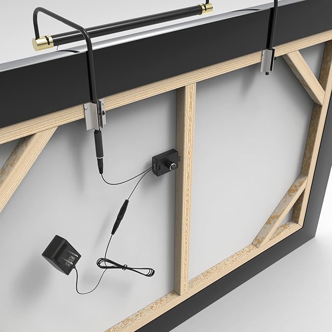 Cocoweb 43 Inch Tru-Slim Black and Brass Picture Light - Image 5