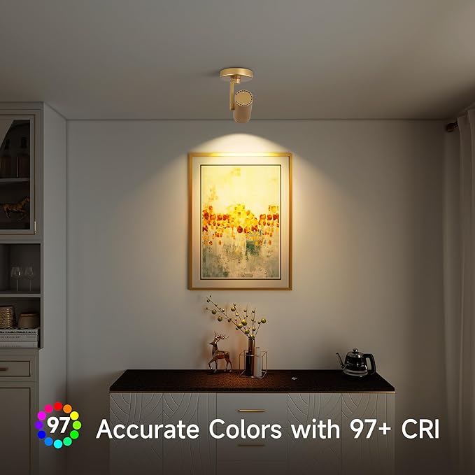 12W LED Gold Dimmable Zoomable Ceiling Spotlight Indoor – Adjustable Surface - Image 5